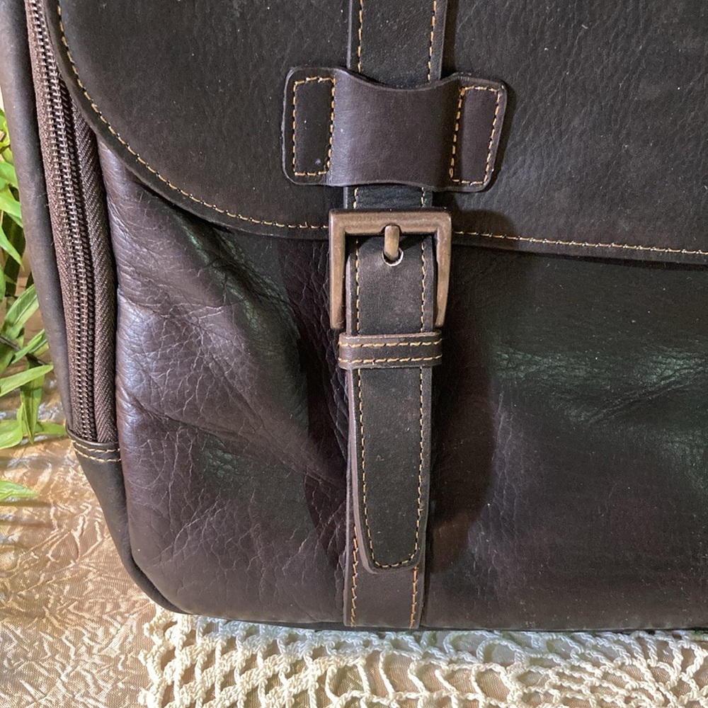 NWT Kenneth Cole Reaction Leather Show Business Design Laptop Bag Briefcase - Picture 6 of 16